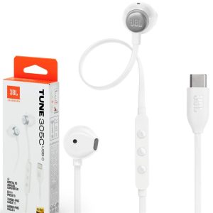 JBL TUNE 305C AURIC USB-C C/MICRO BLANCO