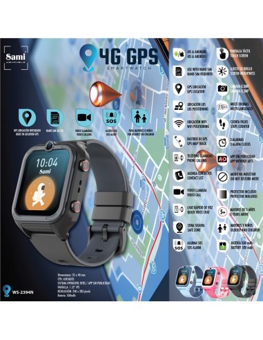 SAMI WS2394N WEARABLE GPS 4G JUNIOR
