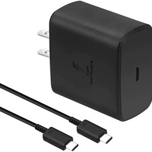SAMSUNG CARGADOR 45W PD+CABLE C-C NEGRO