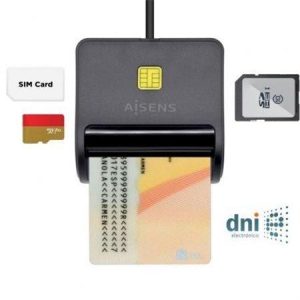 AISENS LECTOR DNI/SD/MMc/mSD//SIM