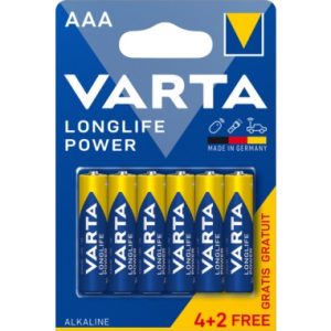 VARTA LR3 X6 PILA ALCALINA 4+2