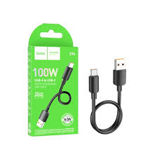 HOCO X96 CAB USB A USB-C 0.25M 100W NEGRO