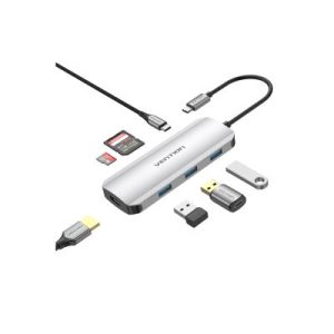 VENTION TOJHB HUB USB-C 1XHDMI/3XUSB/1XUSB-C/LEC
