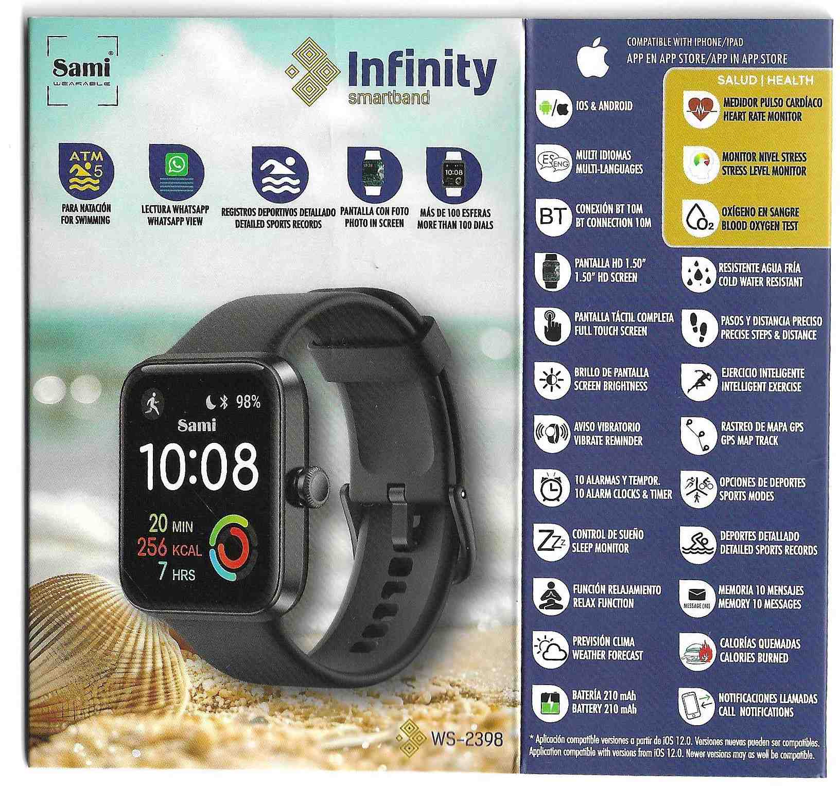 SAMI WS2398RJ RELOJ WEARABLE INFINITY FIT