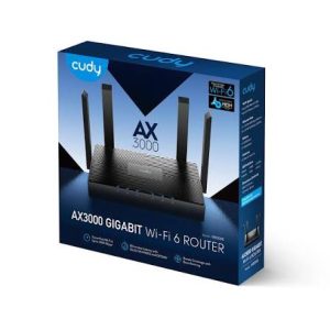 CUDY AX3000 ROUTER WIFI 6 DUALBAND BK