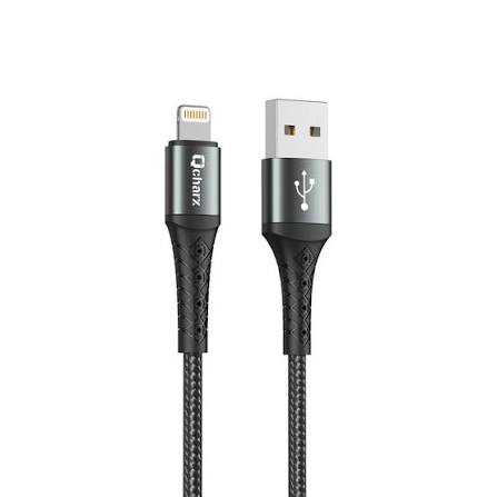 QCHARX LYON CAB USB A LIGHT 3A 1M BK